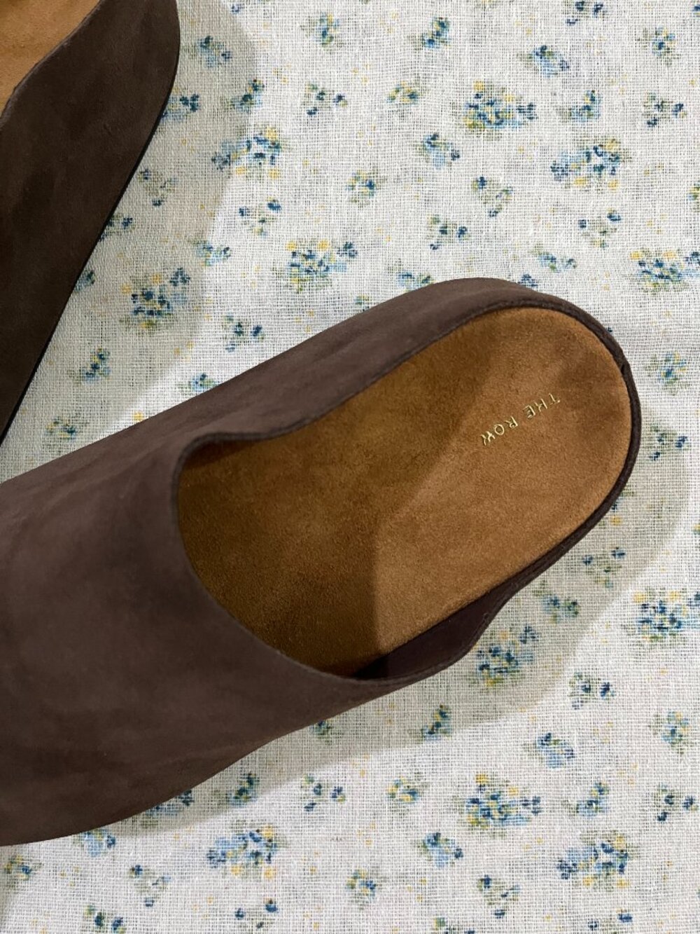 The Row Hugo Suede Mules Brown - Picture 2 of 9